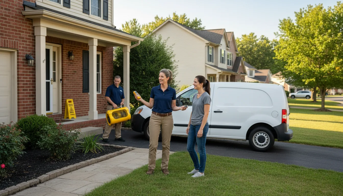 Water restoration image for Mold Remediation in Cliffside Park, NJ